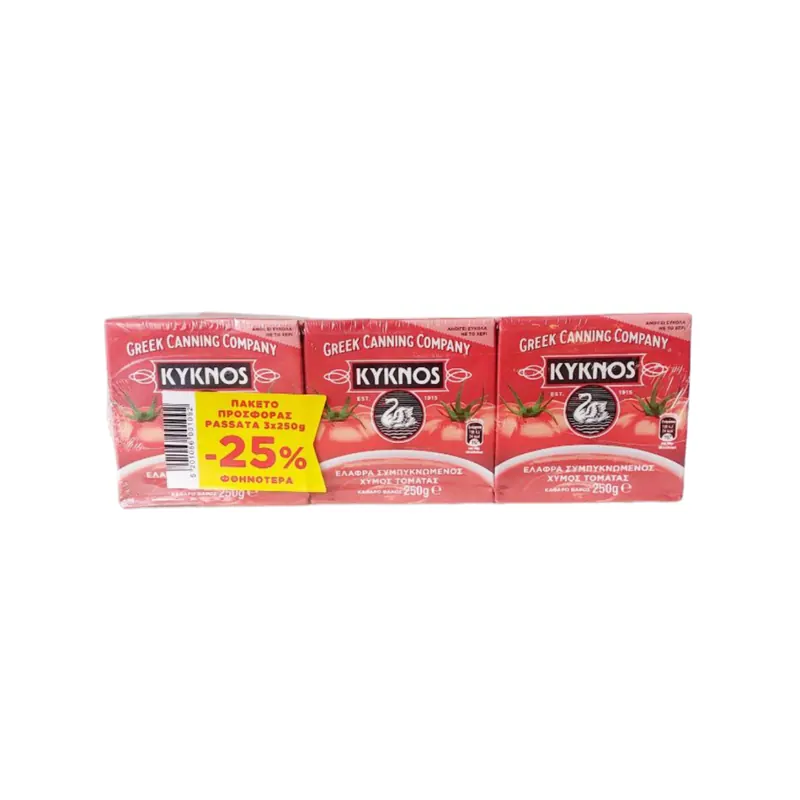 3 xTomatensauce 7% (250ml) Kyknos