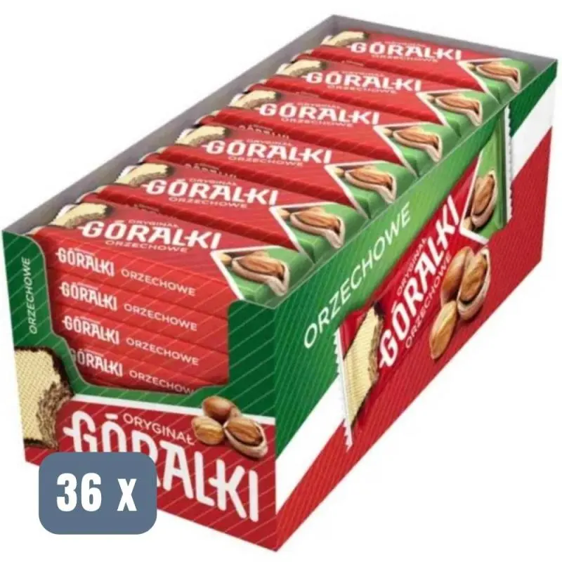 36x Goralki Nuss-Waffelriegel 45g