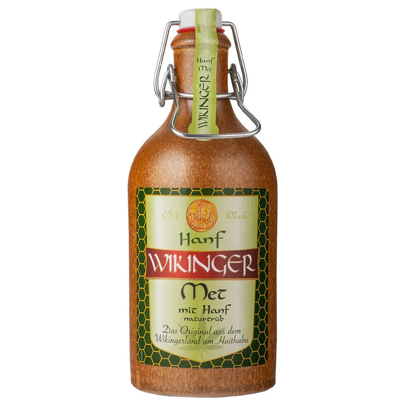 3x Hanf Wikinger Met im Steinkrug 10% 0,5L
