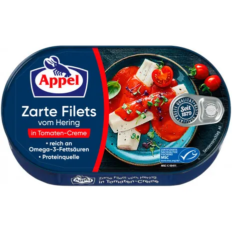 Appel - herring fillet - tomato cream