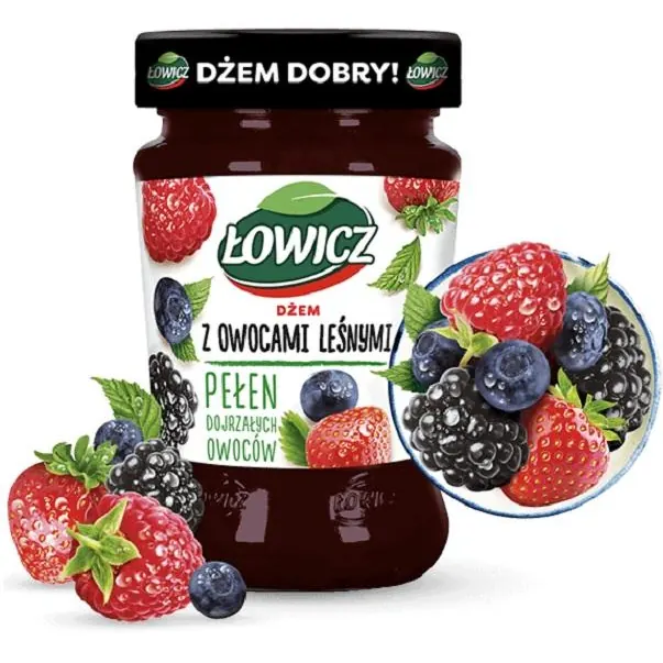 Dzem Owoce Lesne - Waldfrücht-Konfitüre 280g Lowicz