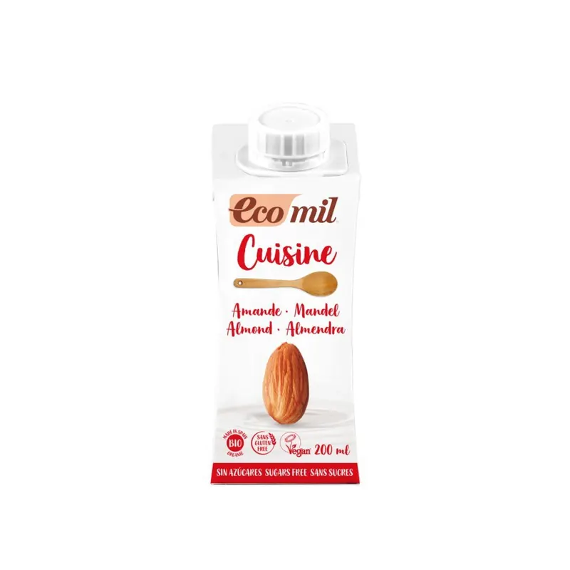 EcoMil Mandel Cuisine zuckerfrei 200ml Bio