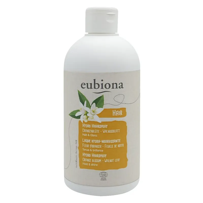 eubiona Hydro Haarspray Orangenblüte-Walnuss 500ml