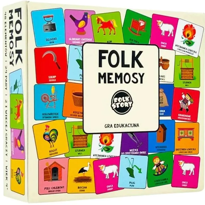 Gra Memosy 48 elementow - Memos-Spiel Folkstar