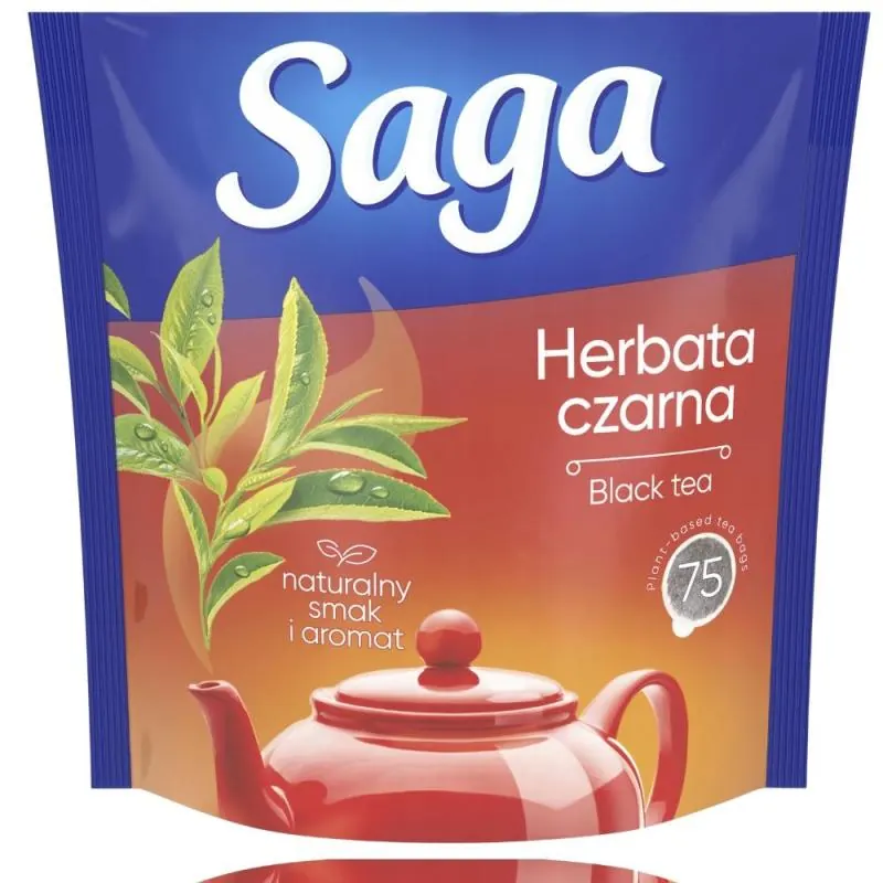 Herbata czarna - Schwarzer Tee 75 Stück 105g Saga