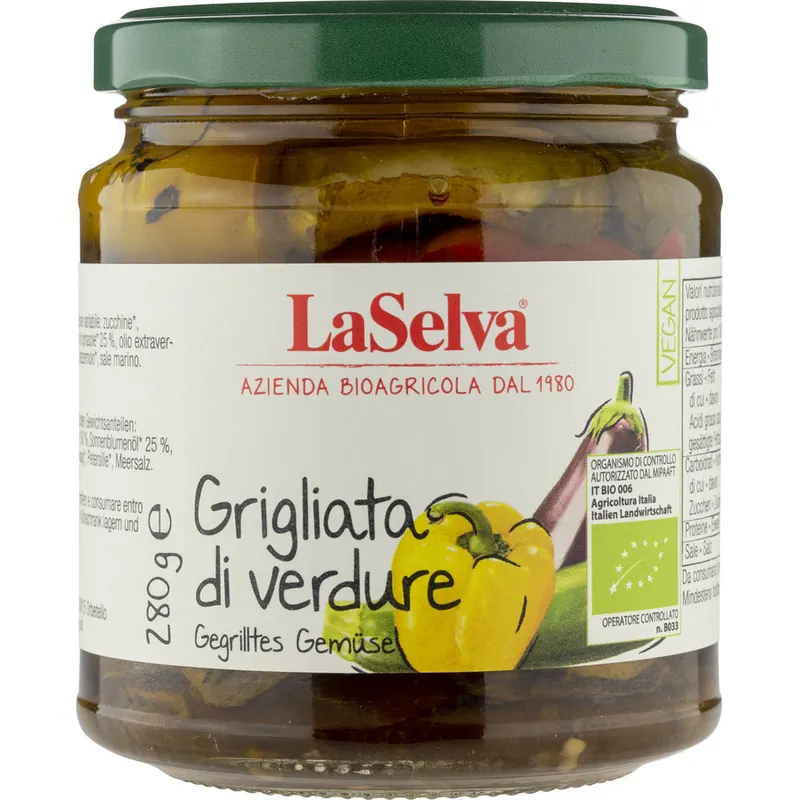 LaSelva Gegrilltes Gemüse in Öl 280g Bio