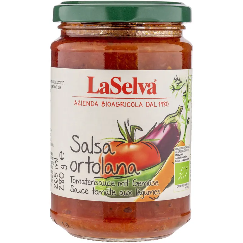 LaSelva Tomatensauce mit Gemüse - Salsa Ortolana 280g Bio