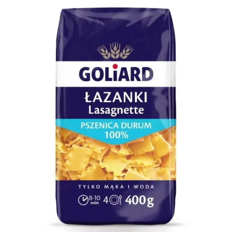 Lazanki - Nudeln 100% Hartweizen 400g Goliard
