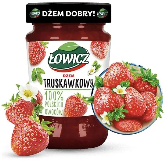 Lowicz Dzem Truskawkowy  280g