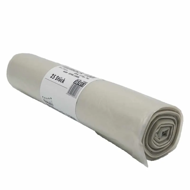 Müllsack, 120l, 70x110cm, Typ60 36µ, transparent