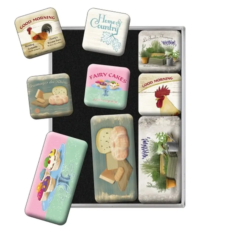 Nostalgic Art - 9pcs. magnet set - Home & Country - Style