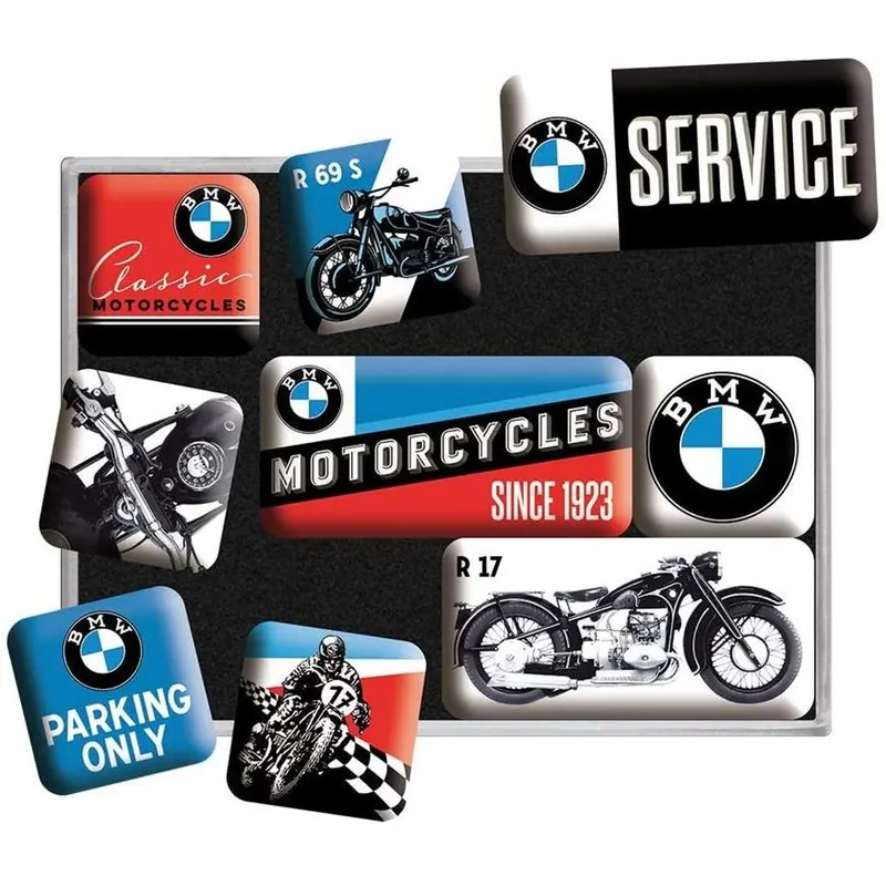 Nostalgic-Art - 9tlg. Magnetset - BMW Motorcycles
