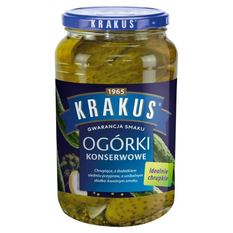 Ogórki Konserwowe 865g Krakus
