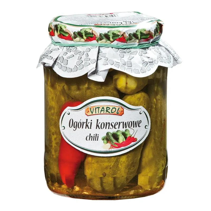 Ogórki Konserwowe Chili 650g Vitarol