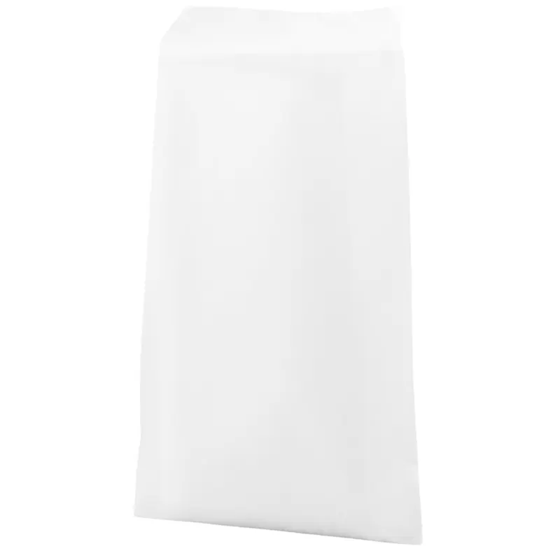 Papierflachbeutel, weiß, 12x18cm