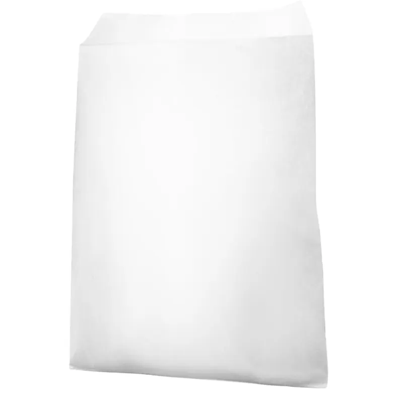 Papierflachbeutel, weiß, 15x19cm