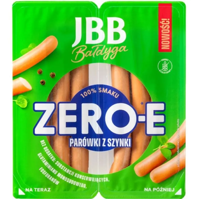 Parowki z szynki zero-E - Schinkenwürstchen 190g