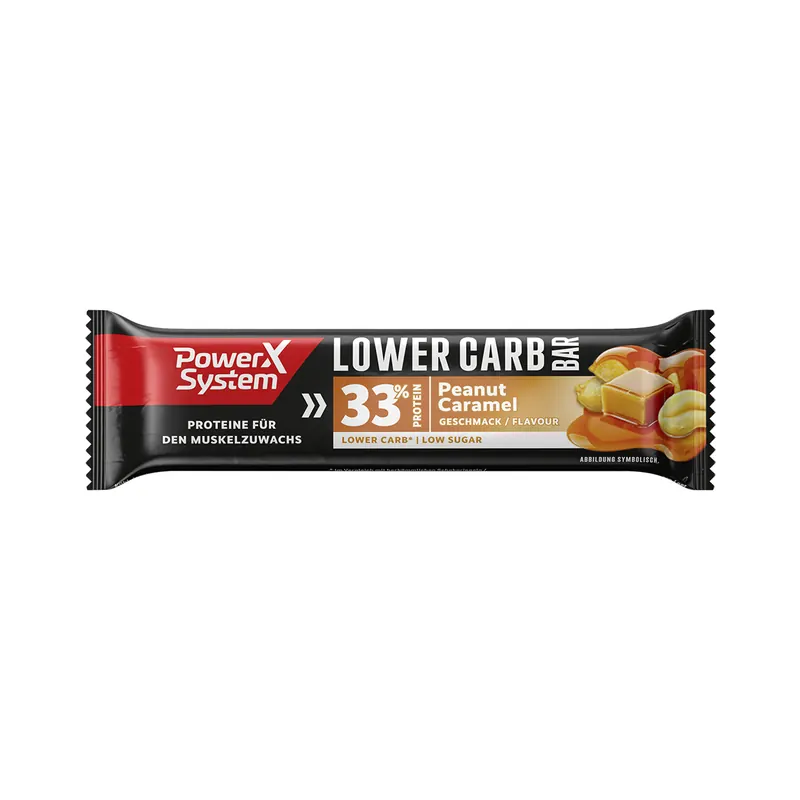 Power System LowerCarb Proteinriegel Karamell-Erdnuss, 45g