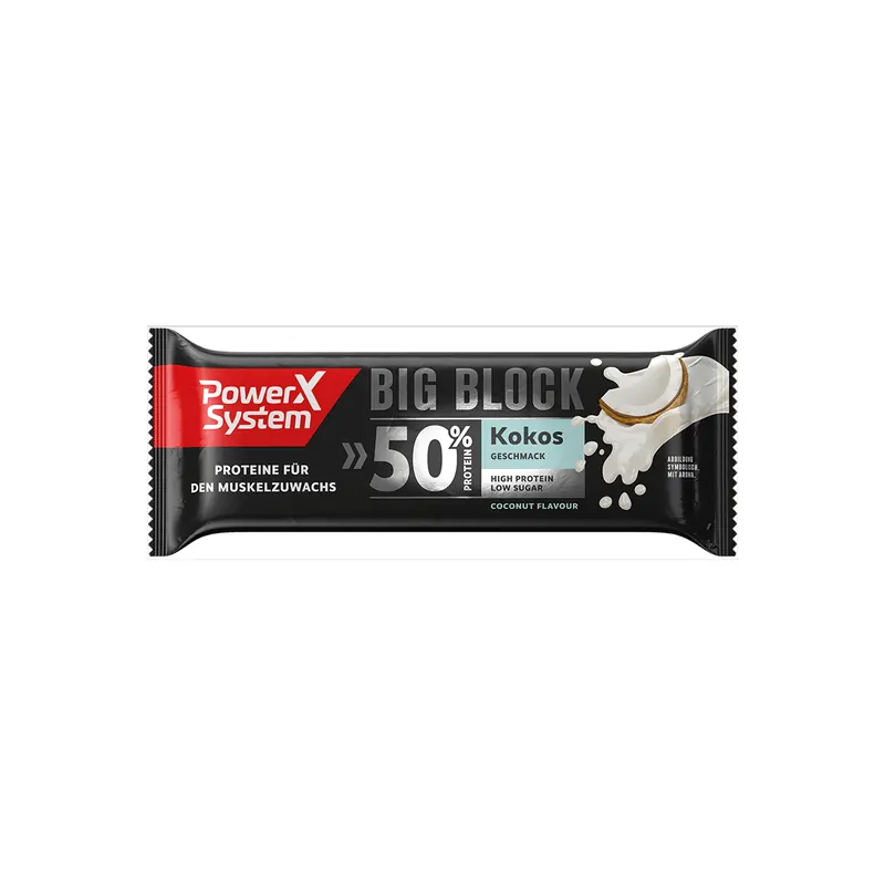 Power System Proteinriegel Big Block Kokos 100g