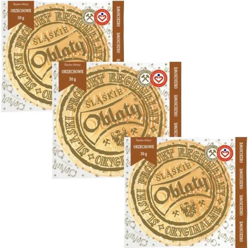 Slaskie Oblaty Orzechowe 30g