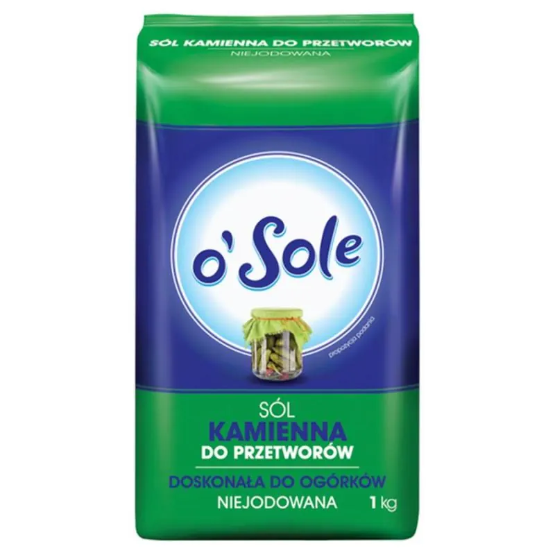 Sól Kamienna Do Przetworów O`sole 1kg Cenos