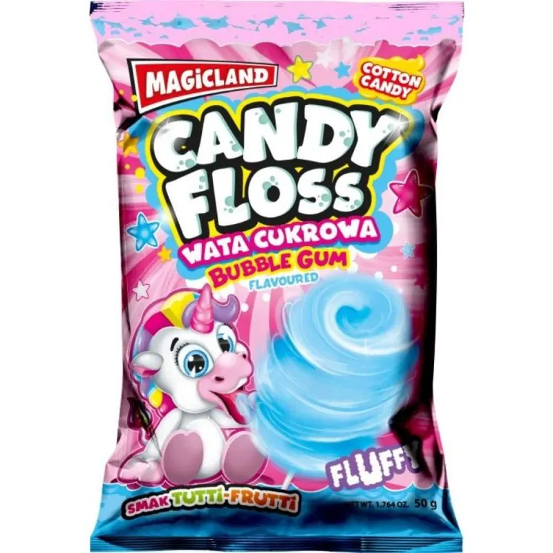 Wata cukrowa Bubble Gum - Zuckerwate 50g Candy Floss