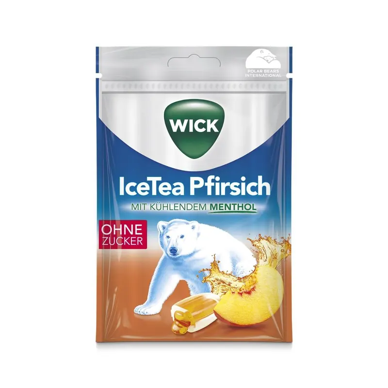 Wick Ice Tea Peach Hustenbonbons 72g